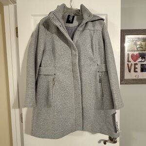 NWT Details Intl Women's Light Gray Coat XL